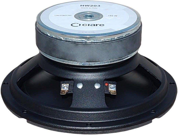 1 CIARE HW203 Tieftöner 20 cm 200 mm 8" Durchmesser, 80 Watt rms und 180 Watt max, Impedanz 8 Ohm, 9