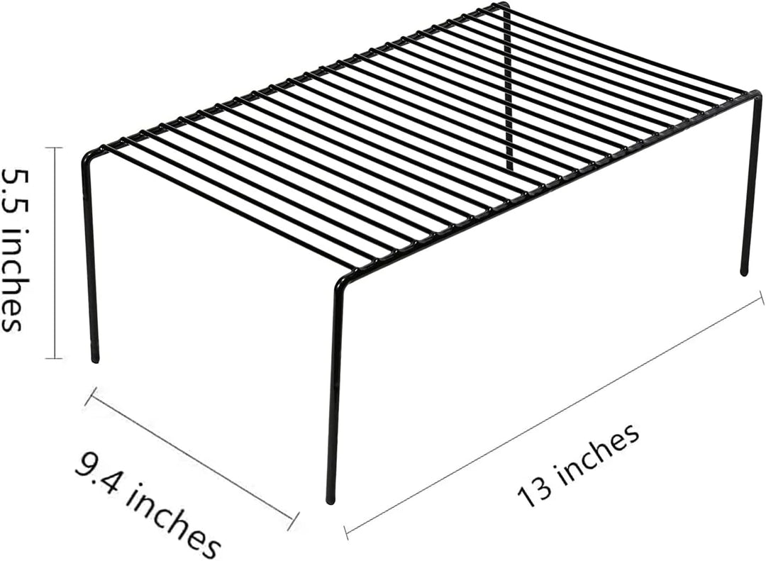 Schrankregal, 6er-Set, mittelgross (33 x 23,9 cm), rostfreier Metalldraht, Küchenschrank, Organizer