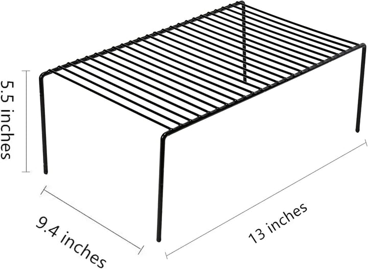 Schrankregal, 6er-Set, mittelgross (33 x 23,9 cm), rostfreier Metalldraht, Küchenschrank, Organizer