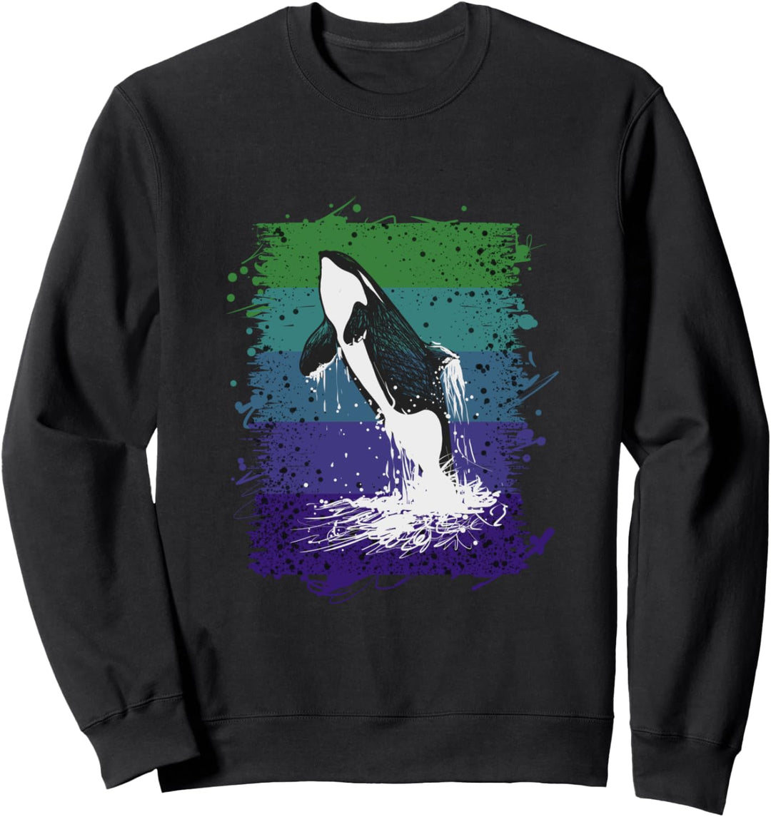 Killerwal Speichern Sie die Wale Ozean Geschenk Sweatshirt