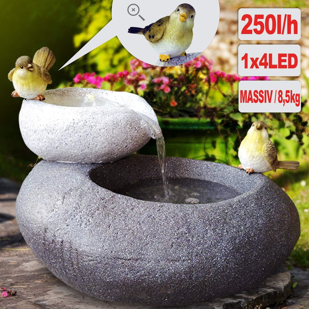 Gartenbrunnen Brunnen Zierbrunnen Zimmerbrunnen Springbrunnen Brunnen 230V Wasserfall Wasserspiel fü