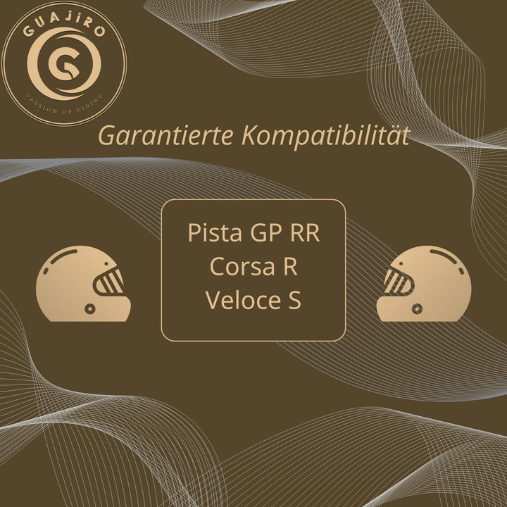 Guajiro - Visier RACE 3 | kompatibel mit AGV Pista GP RR - Corsa R - Veloce S | UV-Schutz, Antibesch