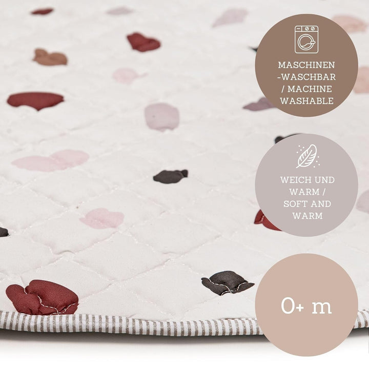 Hakuna Matte Gesteppte Krabbeldecke für Baby 150cm – Extra Dicke 1,5cm und Weiche Krabbelmatte in Sc