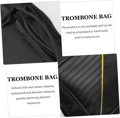 MILISTEN Posaune Gigbag 1Pc Bass Geschmeidige Stofftasche Grosse Gig Verdicken Posaune Instrument Zu