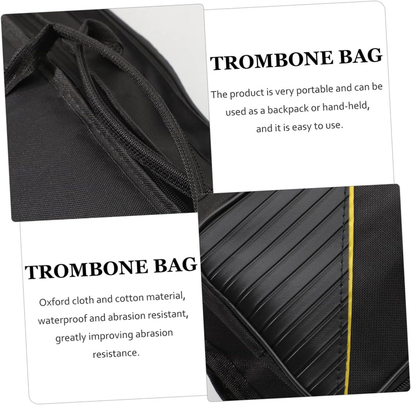 MILISTEN Posaune Gigbag 1Pc Bass Geschmeidige Stofftasche Grosse Gig Verdicken Posaune Instrument Zu