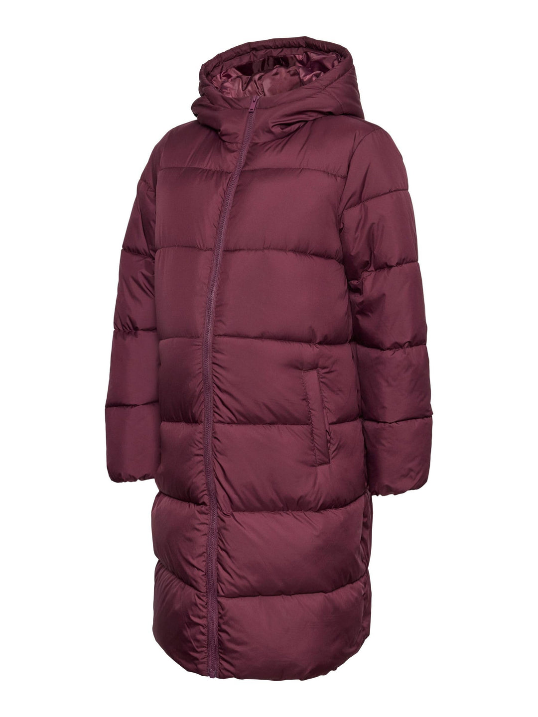 MAMALICIOUS Female Jacke Kapuze Elastische Bündchen Mantel Winetasting XS, Winetasting XS