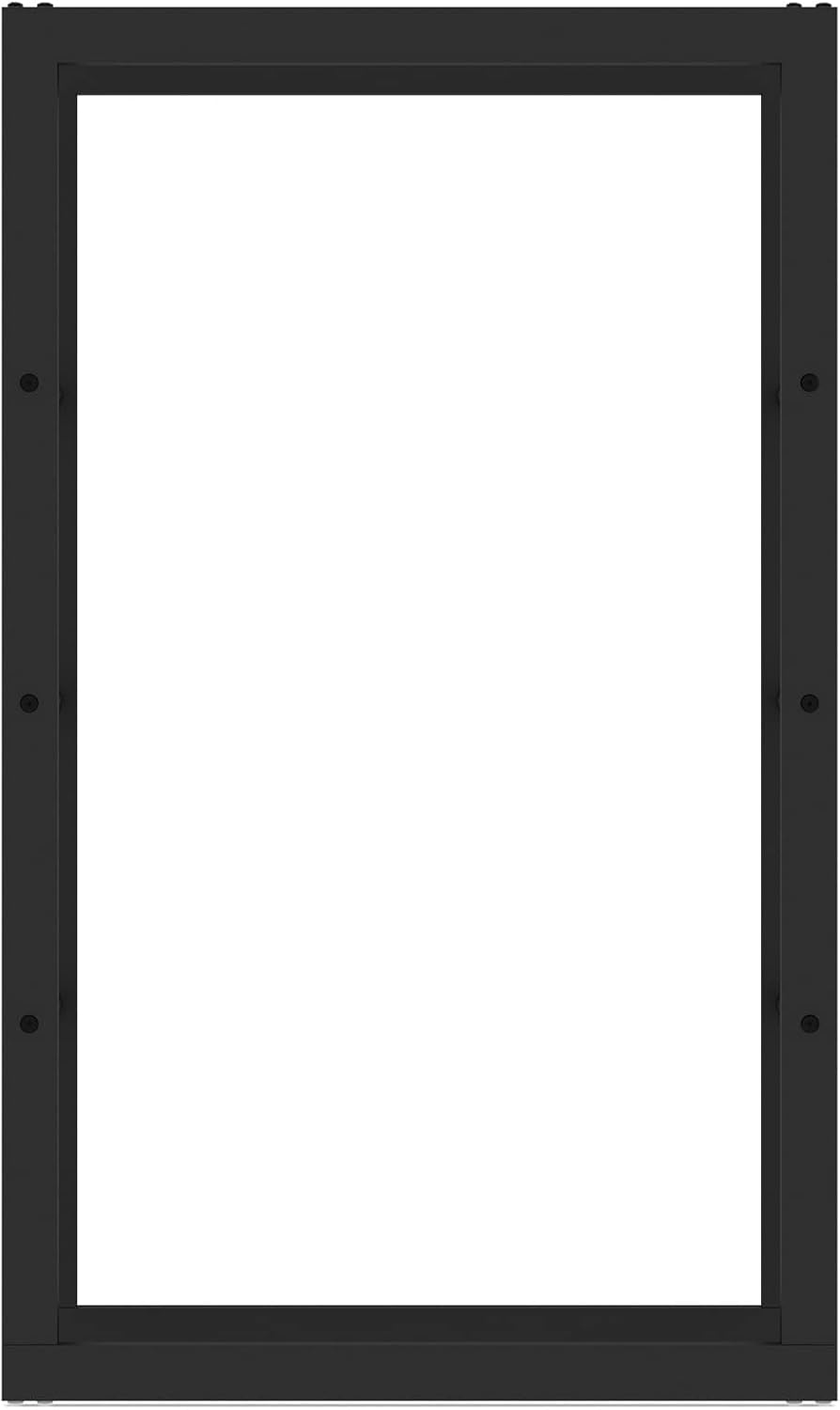 Kaminholzregal aussen und innen, bis 150 kg Traglast, 100 x 25 x 60 cm, Brennholzständer aus pulverb