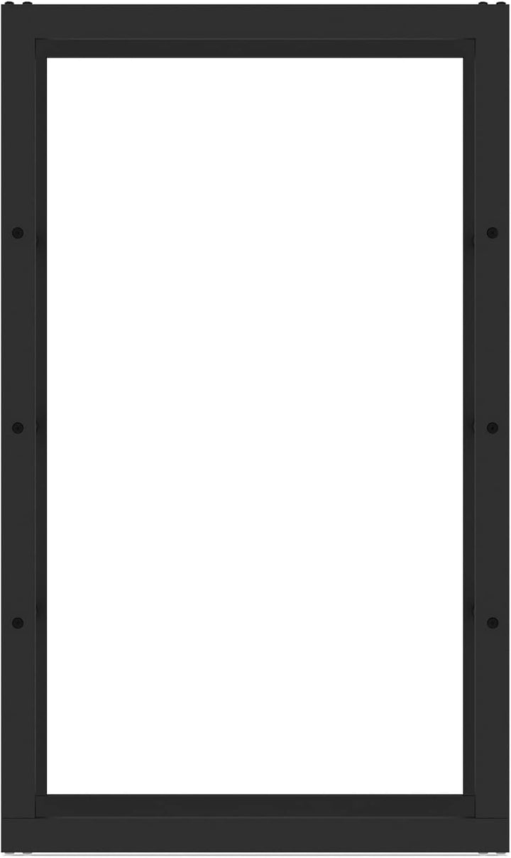 Kaminholzregal aussen und innen, bis 150 kg Traglast, 100 x 25 x 60 cm, Brennholzständer aus pulverb