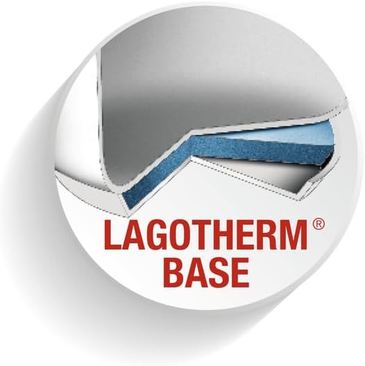 Lagostina Tempra Stahl Pfanne Ø 24 aus Edelstahl 18/10 mit Lagotherm Boden und ergonomischem Silikon