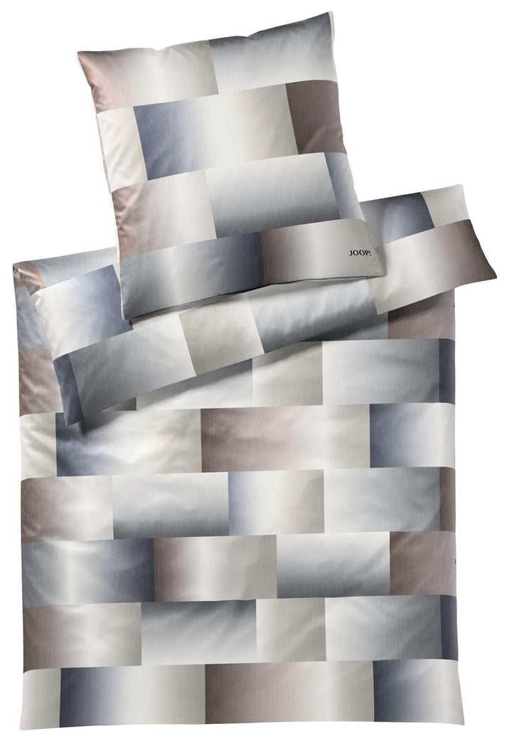 Joop! Bettwäsche Range Stone Shades 1 Bettbezug 135 x 200 cm + 1 Kissenbezug 80 x 80 cm, 1 Bettbezug