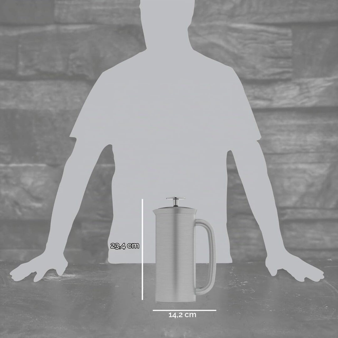 ESPRO 1118C2 Coffee Press P7-18 oz, Double Wall Vacuum Insulated, Brushed Stainless Steel, 530 ml 53