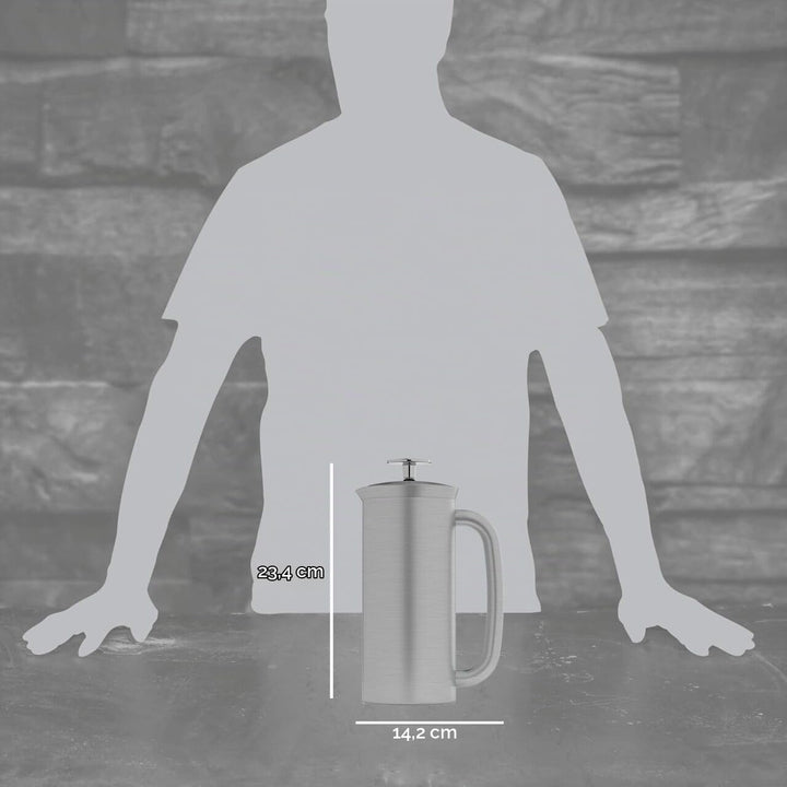 ESPRO 1118C2 Coffee Press P7-18 oz, Double Wall Vacuum Insulated, Brushed Stainless Steel, 530 ml 53