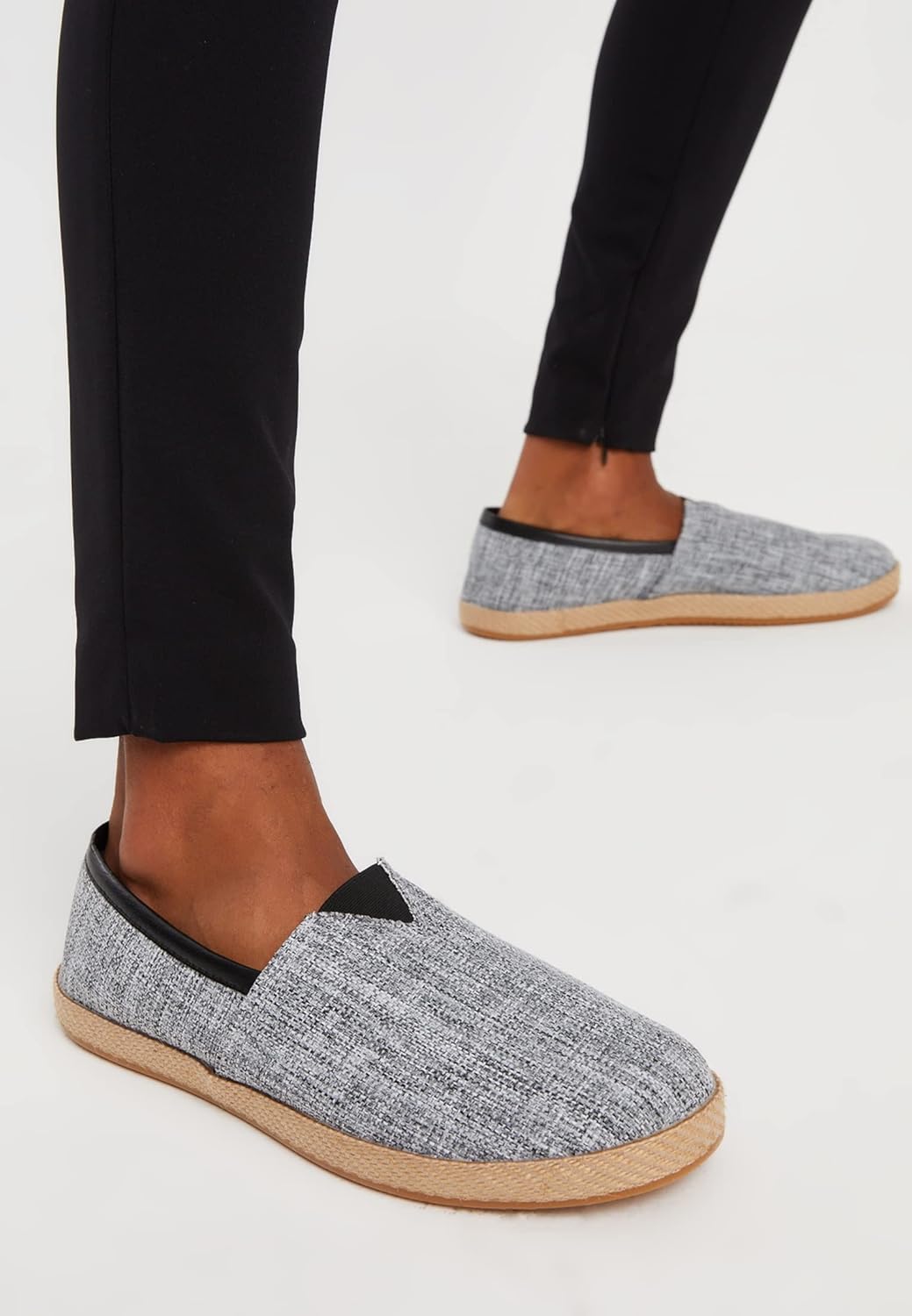 Leif Nelson Herren Espadrilles Schuhe weisse Freizeitschuhe Sommer Männer Sommerschuhe Jungen Slippe