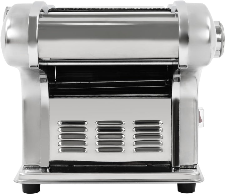 Nudelmaschine elektrisch 135W Edelstahl, Pastamaschine 8-stufig für Pasta | 8 Thickness Settings, 3