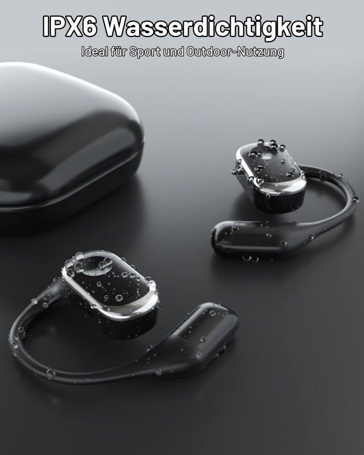 SANOTO Open Ear Kopfhörer Bluetooth 5.3, Touch Controlled Air Conduction Ohrhörer Kopfhörer Kabellos