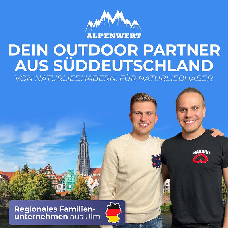 Alpenwert® Isomatte Outdoor [Kleines Packmass & Ultraleicht] Luftmatratze perfekt für Camping, Wande