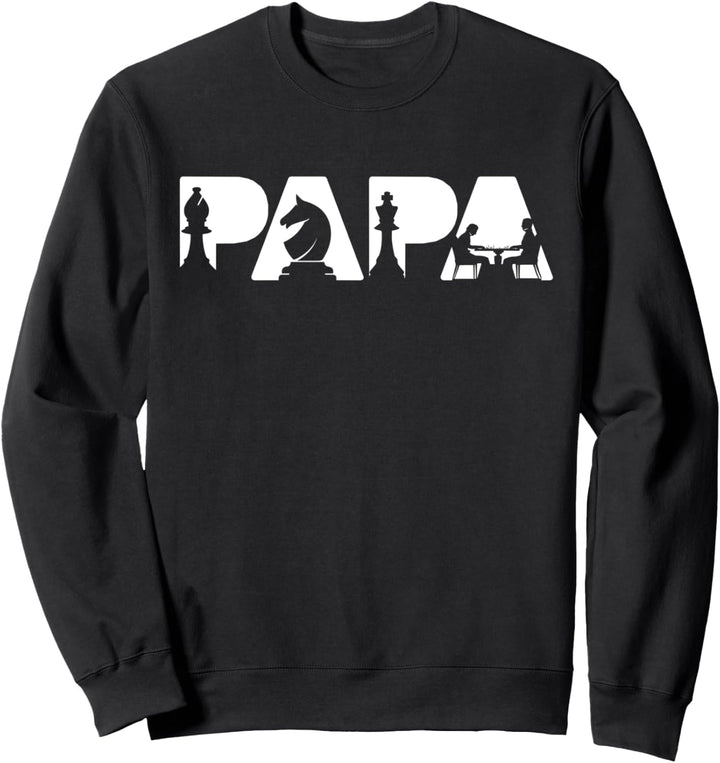 Retro-Vintage-Schachpapa, Lustiges Papa-Schachgeschenk Sweatshirt