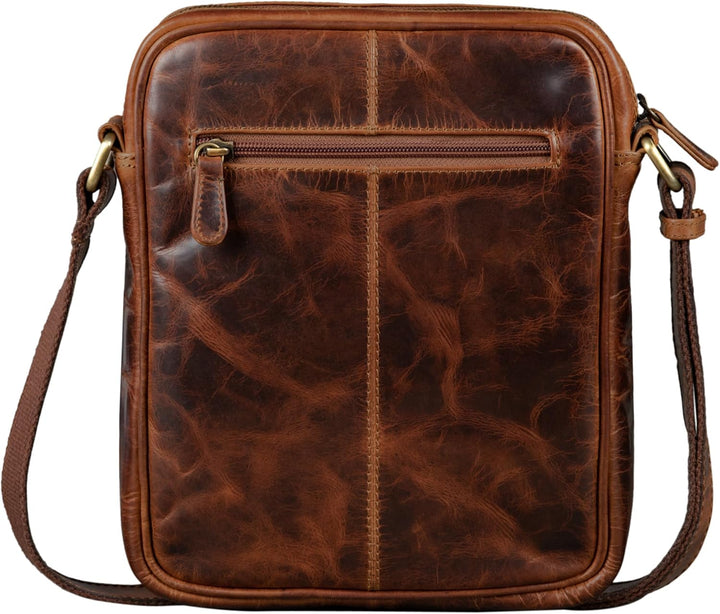 STILORD 'Randall' Vintage Ledertasche Umhängetasche Messenger Bag DIN A5 Tablettasche 9,7 Zoll für i