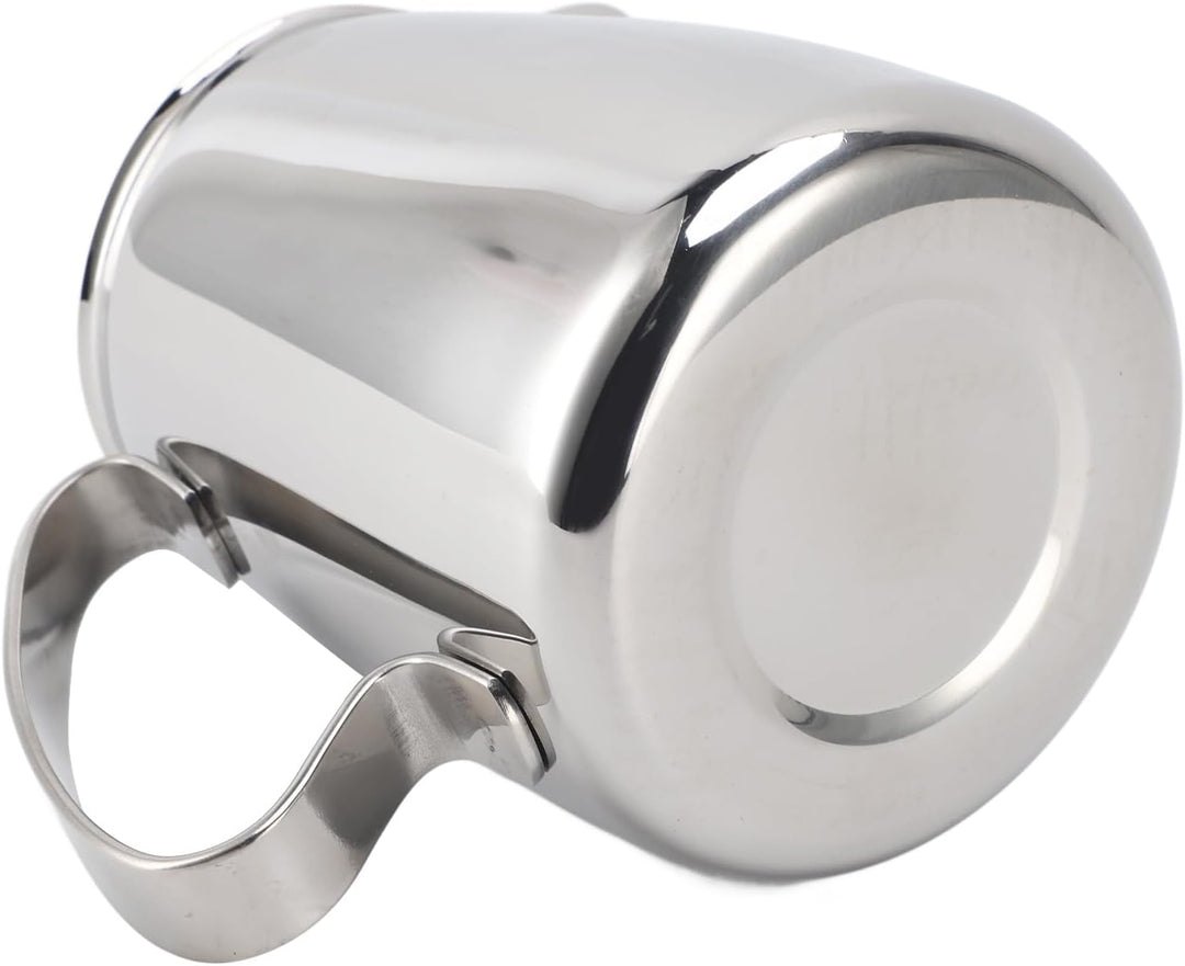 Milchaufschäumkrug, tropffreier Ausguss aus Edelstahl 304, Kaffee-Milchaufschäumbecher, Milchdampfkr