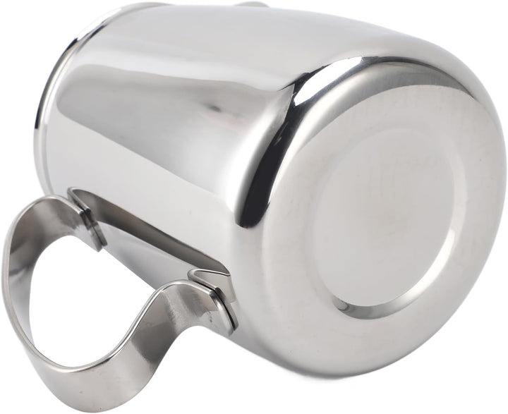 Milchaufschäumkrug, tropffreier Ausguss aus Edelstahl 304, Kaffee-Milchaufschäumbecher, Milchdampfkr