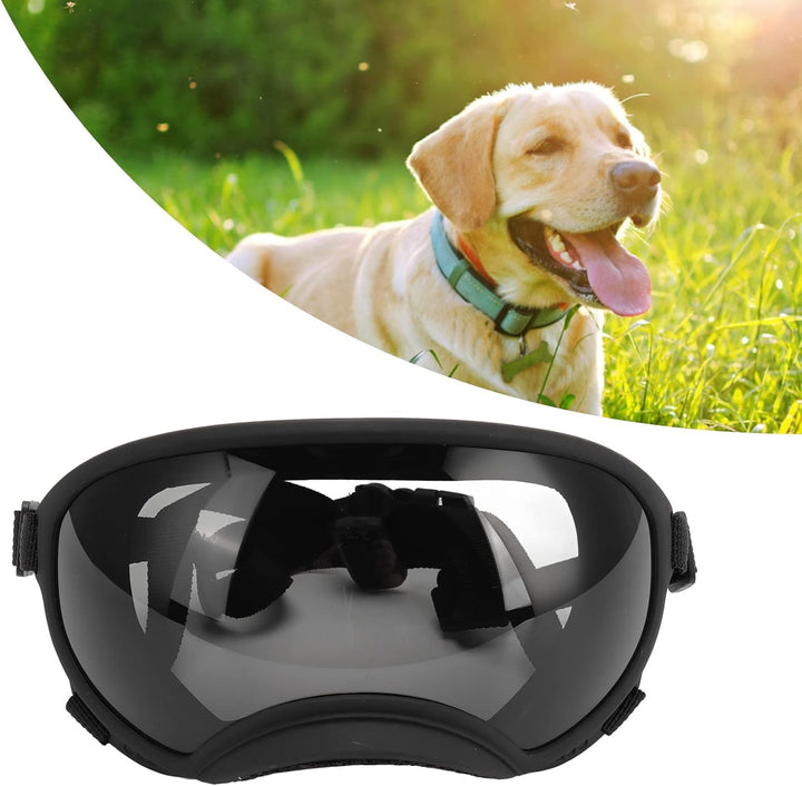 VBESTLIFE Hundebrille, Winddicht, UV-beständig, Staubdicht, Verstellbarer Riemen, Langlebige Hundeso