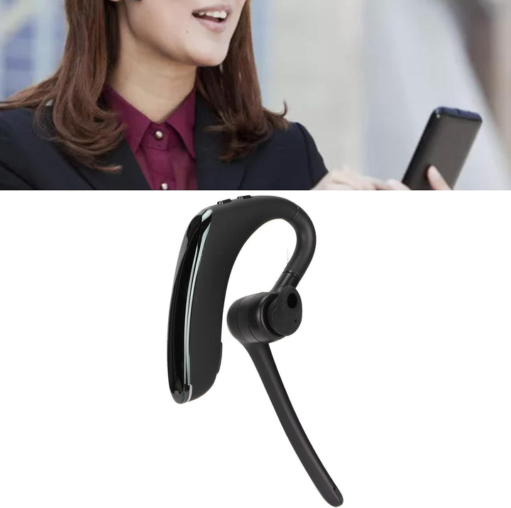 Annadue Drahtlose Einohr-Kopfhörer mit Geräuschunterdrückung Ohrbügel Bluetooth-Headset-Kopfhörer Bl