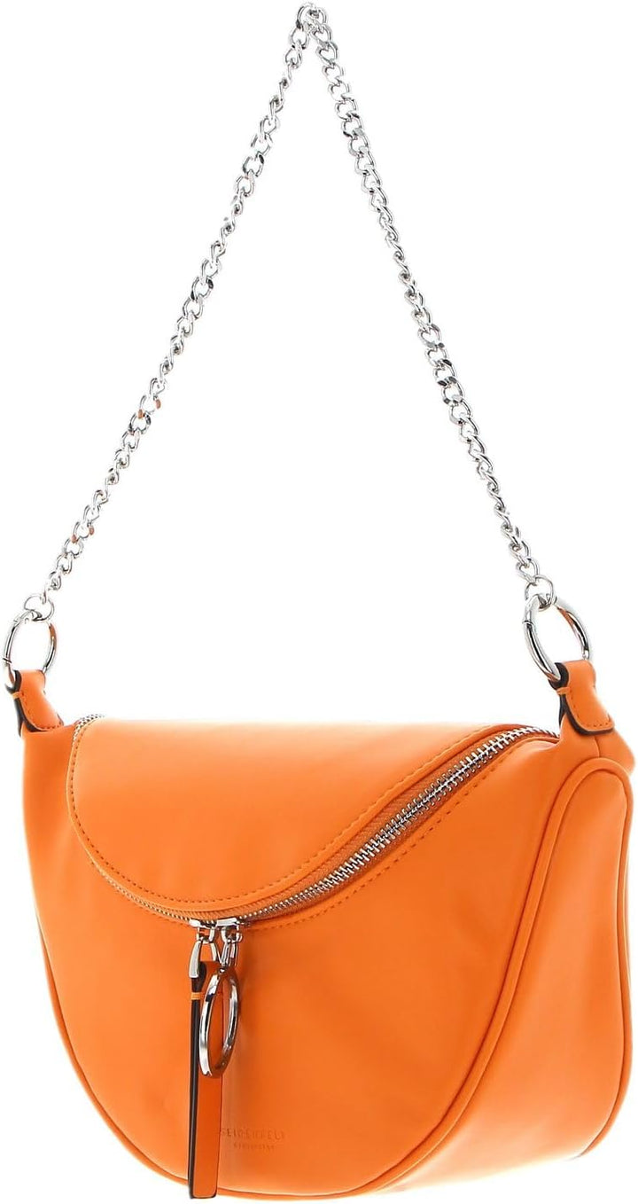 Seidenfelt Schultertasche Erwachsene-Weiblich Orange One Size