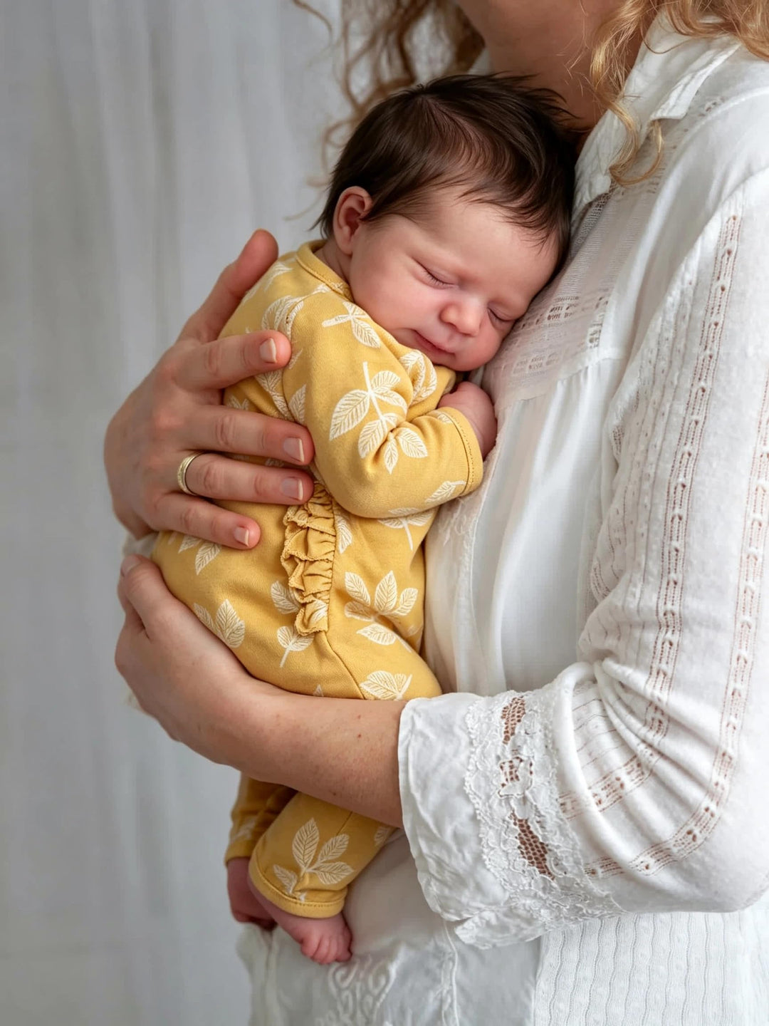 Zero pam Reborn Baby Puppen Vollsilikon Lebensecht-48CM Silikon Baby Mädchen Mit Haaren, Wie Echtes