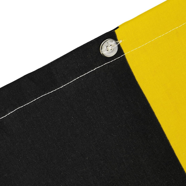 Borussia Dortmund BVB BETTWÄSCHE Blockstreifen 135 X 200 cm: Bettbezug und Kissenbezug mit Knöpfen,