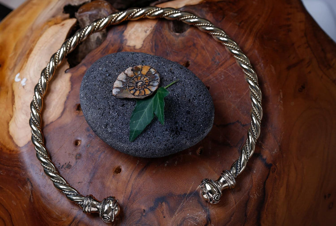 Windalf Kelten Männer Torques THÛRIN Ø 15 cm Massiver Halsring Paganschmuck Celtic Art Handarbeit au