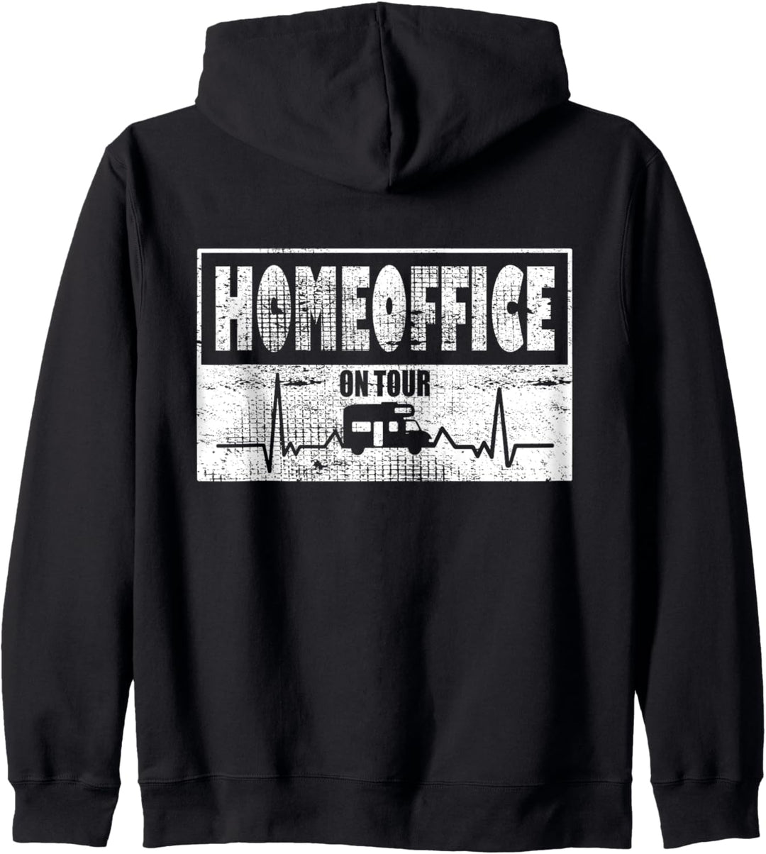 Homeoffice on Tour im Wohnmobil Wohnwagen Kapuzenjacke