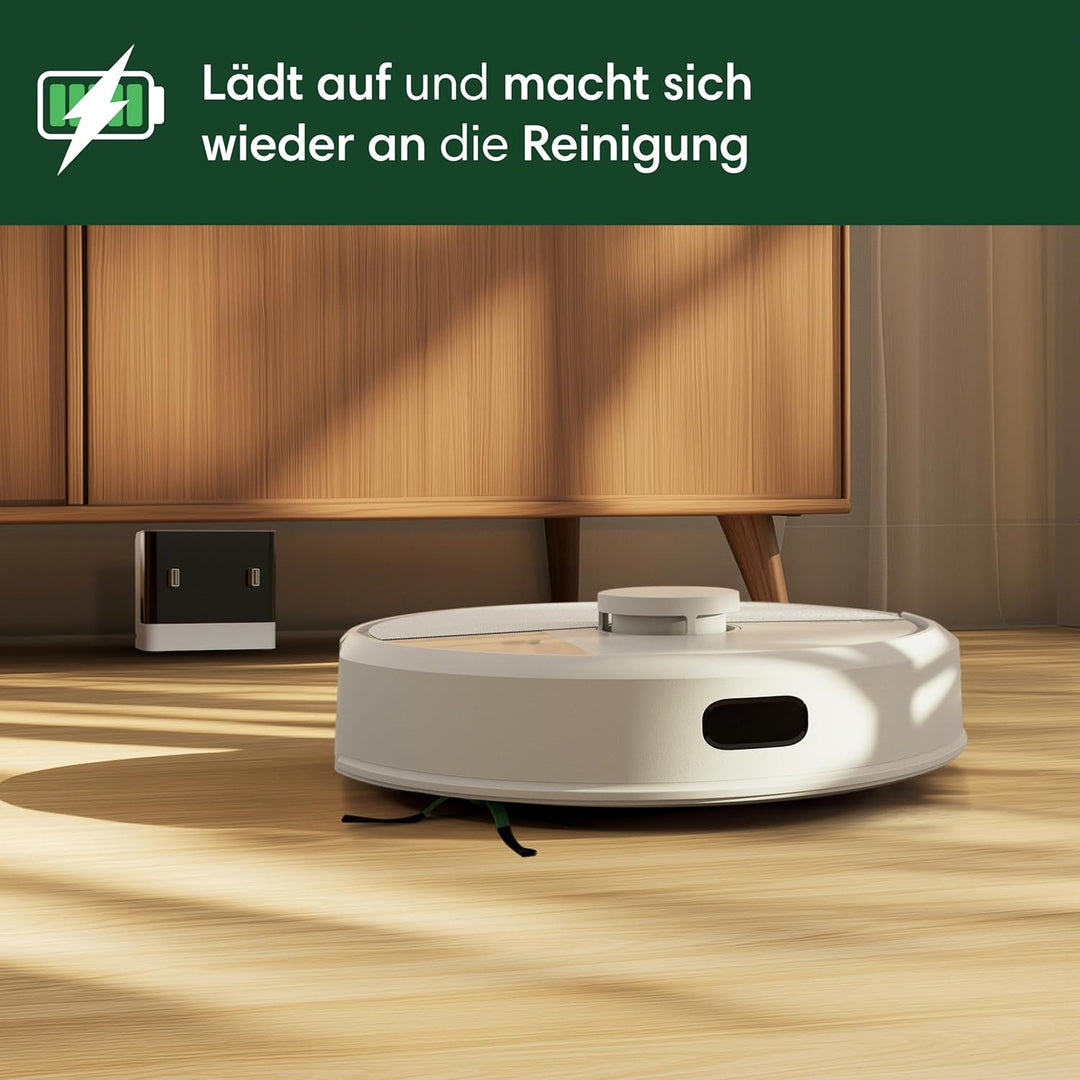 iRobot Roomba 105 Combo - Saugen + Wischen - Clearview LiDAR - 7000Pa - 120 mins- SmartScrub - Umfäh