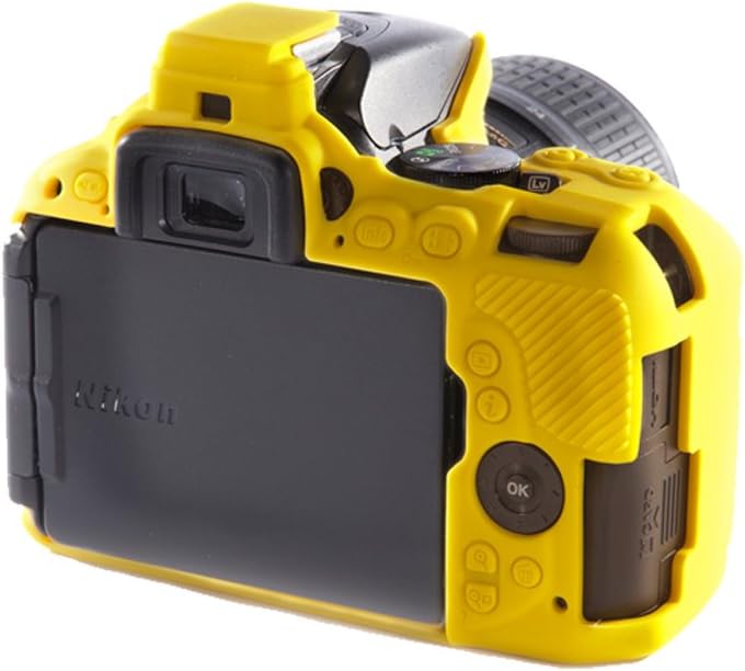 easyCover - Silikon Kameratasche - Schutz für Ihre Kamera - Nikon D5500/D5600 - Gelb