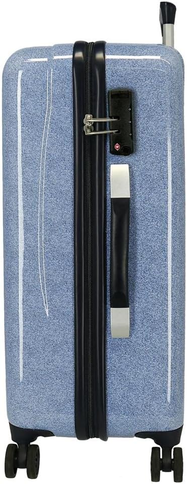 Enso Together Growing Koffer-Set, blau, 55/68 cm, starr, ABS-Kombinationsverschluss, seitlich, 104 l