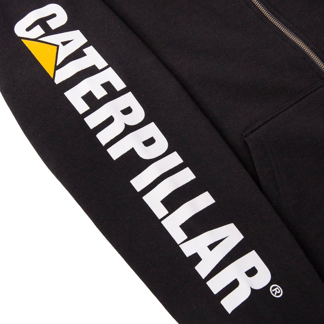 CAT Herren Caterpillar Full Zip Hooded Sweatshirt Sweatshirt (1er Pack) L Schwarz, L Schwarz