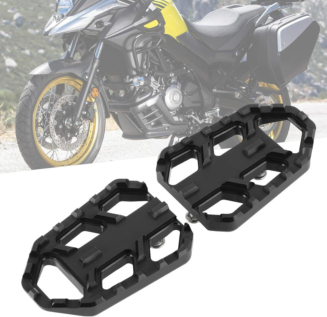 KIMISS Motorradpedal, 1 Paar Motorrad-Sicherheitsfussstütze CNC-Fussplatten aus Aluminiumlegierung P
