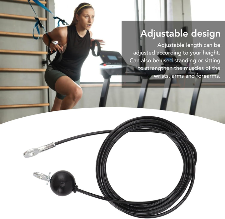 BORDSTRACT Fitness-Gym-Drahtseil-Ersatz, Robustes Stahldrahtseil, Fitness-Flaschenzugkabel Für Heim-