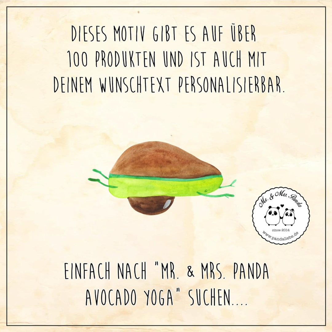 Mr. & Mrs. Panda Motiv WC Sitz Avocado Yoga - Geschenk, Veggie, Humor, Klobrille, Toilette, Gesund,