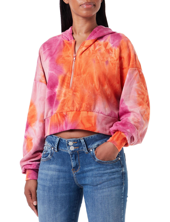 libbi Damen Hoodie S Orange Mehrfarbig, S Orange Mehrfarbig