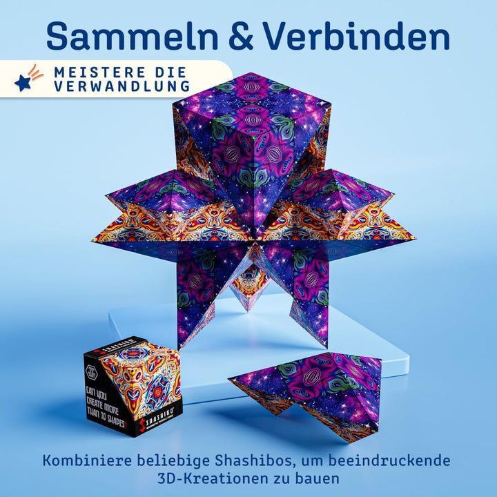 SHASHIBO Shape Shifting Box – Fidget Cube mit 36 Seltenerdmagneten – verwandelt sich in über 70 Form