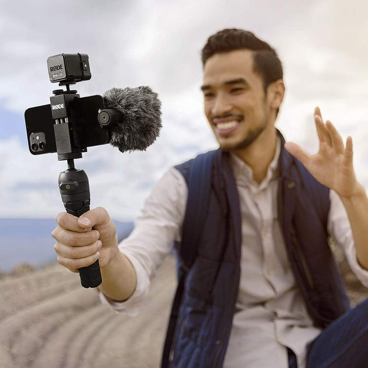 RØDE Vlogger-Kit iOS Komplettset für iPhones, inklusive Kondensator-Richtmikrofon, Stativ, microLED