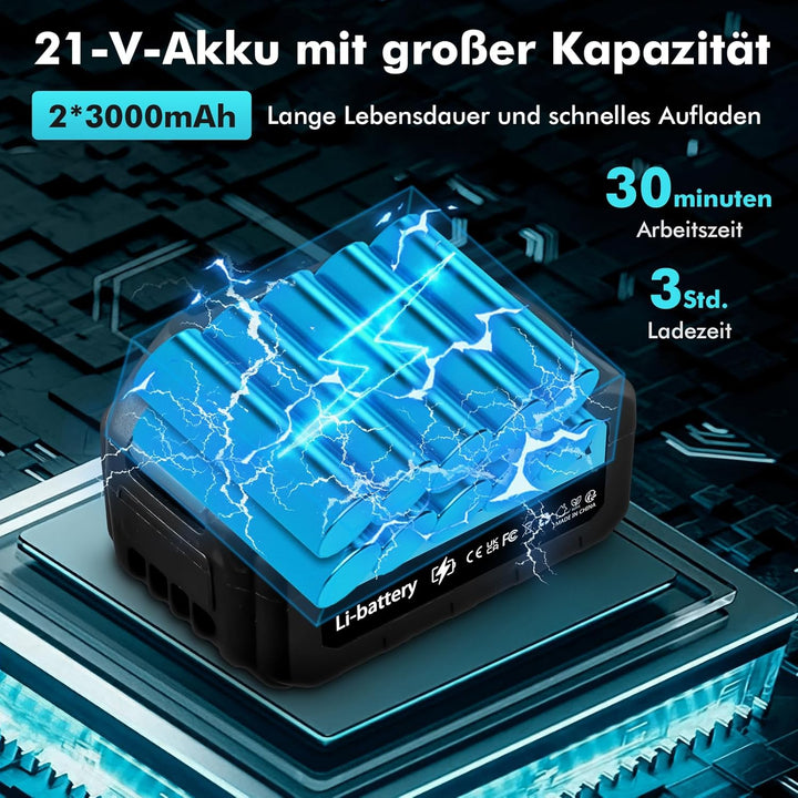 Akku Hochdruckreiniger,80Bar/1160PSI Tragbarer Kabelloser Druckreiniger,Mobiler Hochdruckreiniger mi