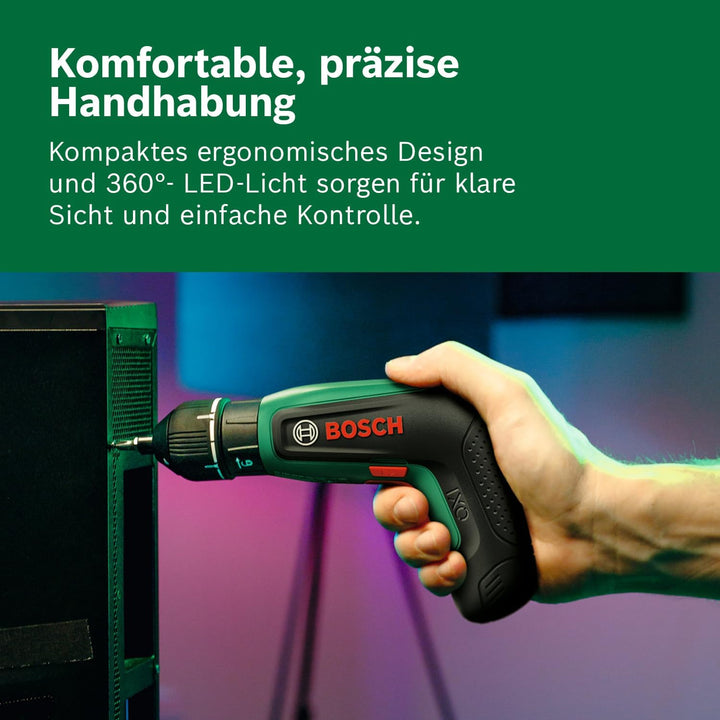 Bosch IXO8 Akku-Schrauber (Bitsatz, Aufbewahrungsbox)