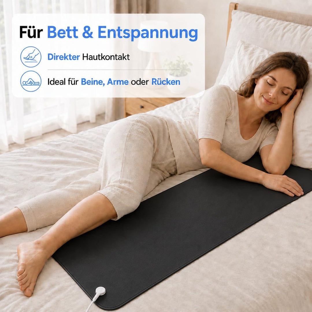 Erdungsmatte für Besseren Schlaf Leitfähige Erdungsmatte Mit 15ft Erdungskabel Universal Pad 35x100c