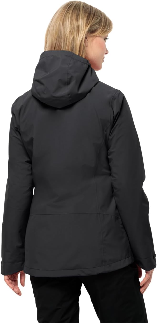 Jack Wolfskin Damen Moonrise 3in1 Jkt W Jacket XS Schwarz, XS Schwarz