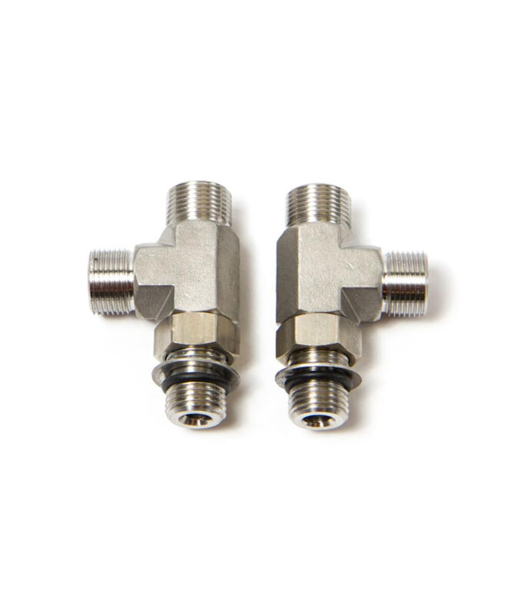 Teleflex Seastar Lösungen hf6006 Orb Fitting-Vertical Tee 2 Stück, hydraulische Lenkung