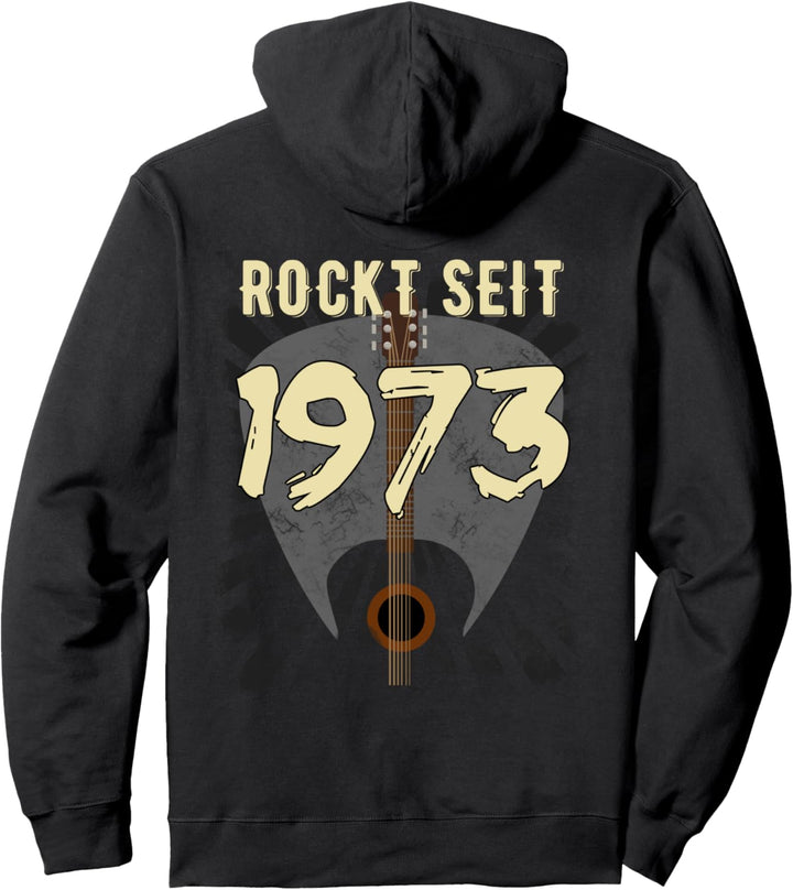 Jahrgang 1973 Classic Rock and Roll Akustische Gitarre Pullover Hoodie