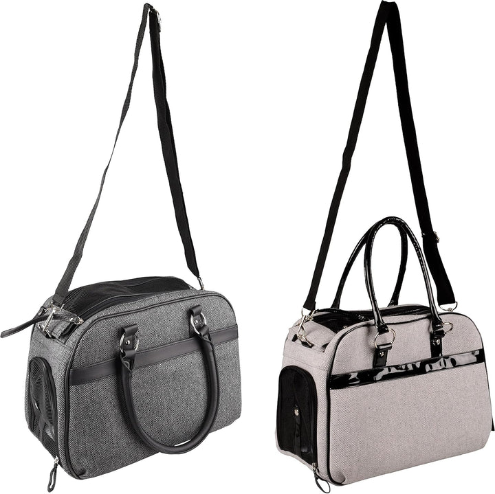 Flamingo Tragetasche Justine GRAU 44x23x32CM