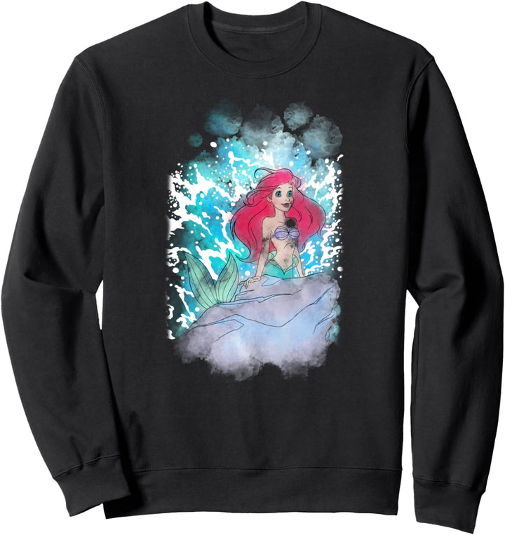 Disney The Little Mermaid Ariel Watercolor Splash Sweatshirt