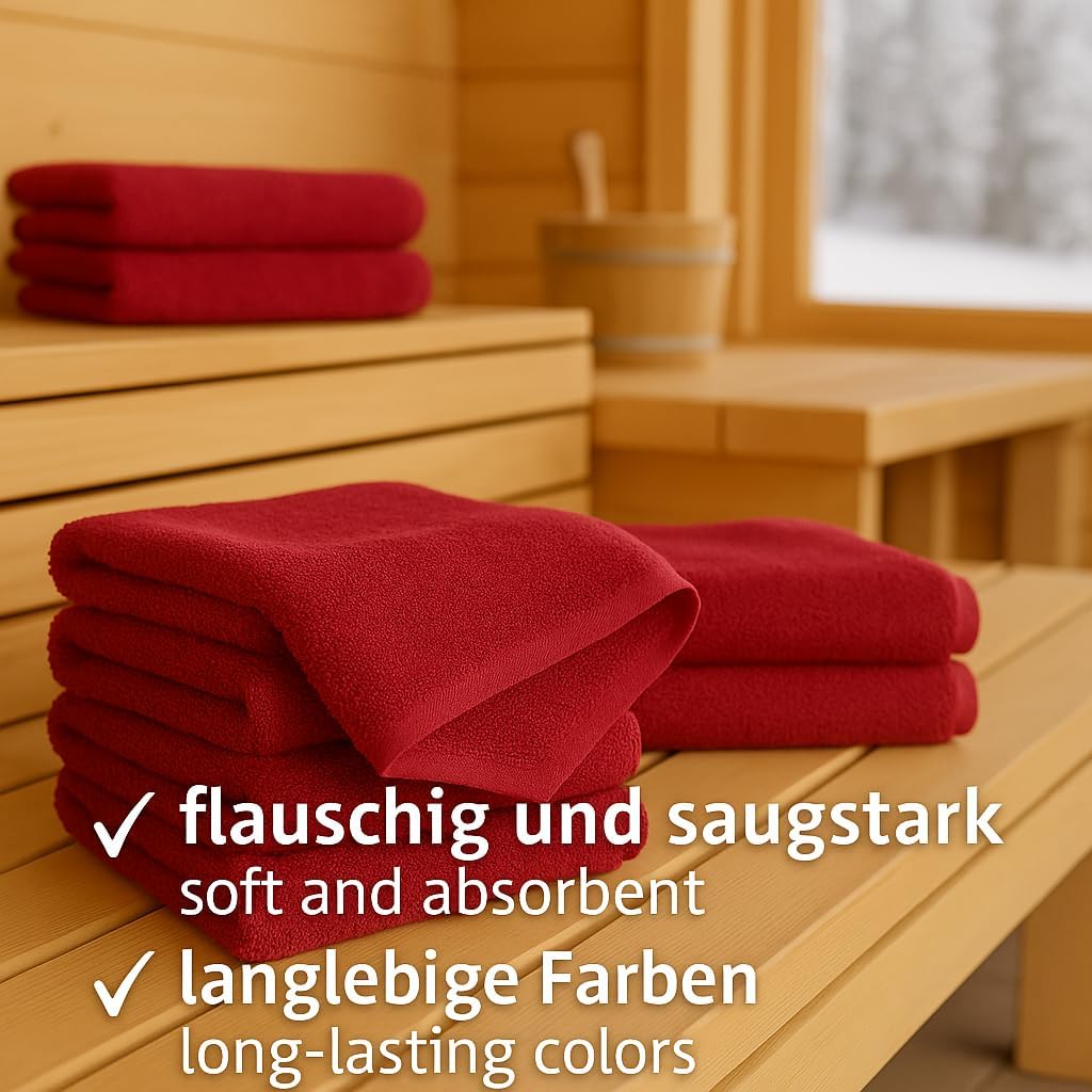 Betz Handtuch 6er Pack Handtücher Set Palermo Grösse 50x100 cm 100% Baumwolle - gut trocknend, leich